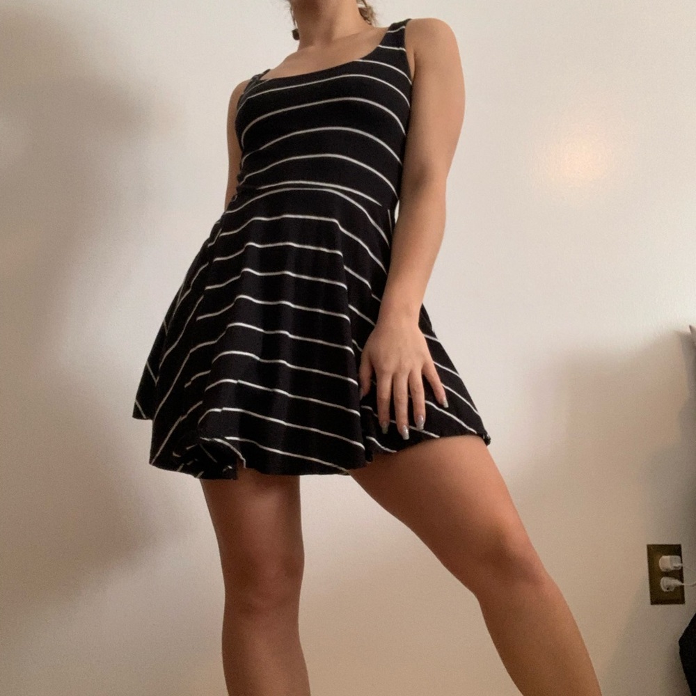 Black and white dress